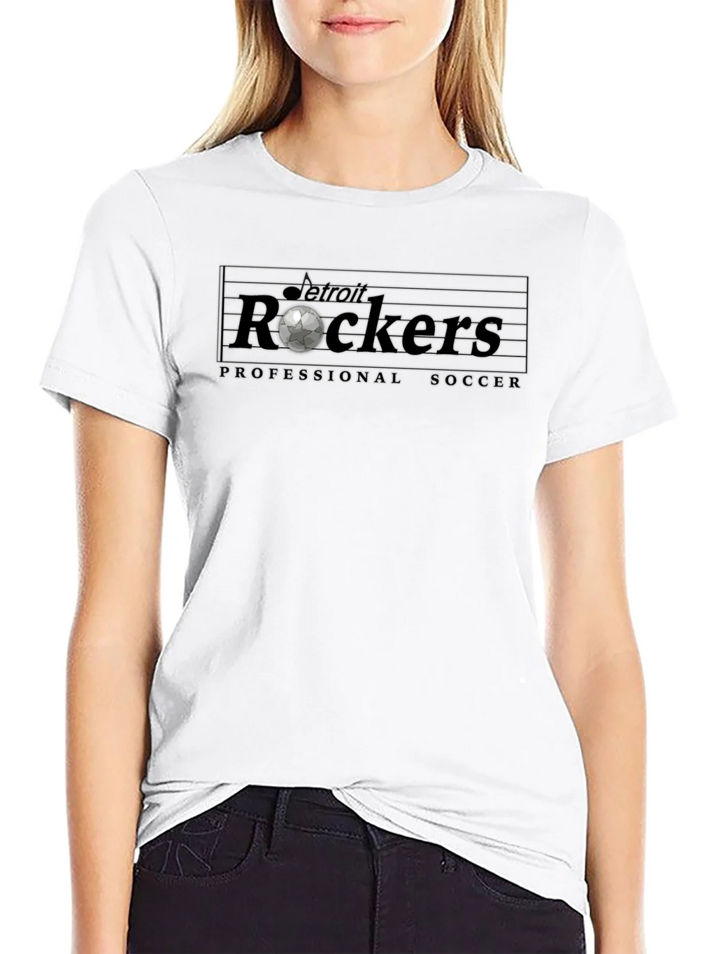 Detroit Rockers Soccer T-Shirt - Black product image 8