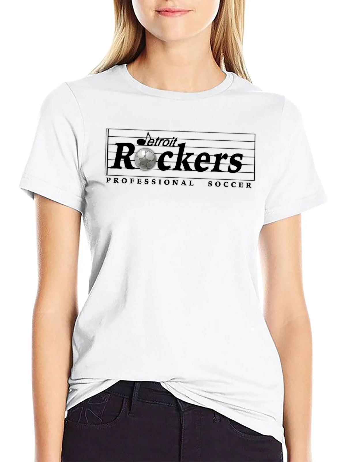 Detroit Rockers Soccer T-Shirt - Black product image 8
