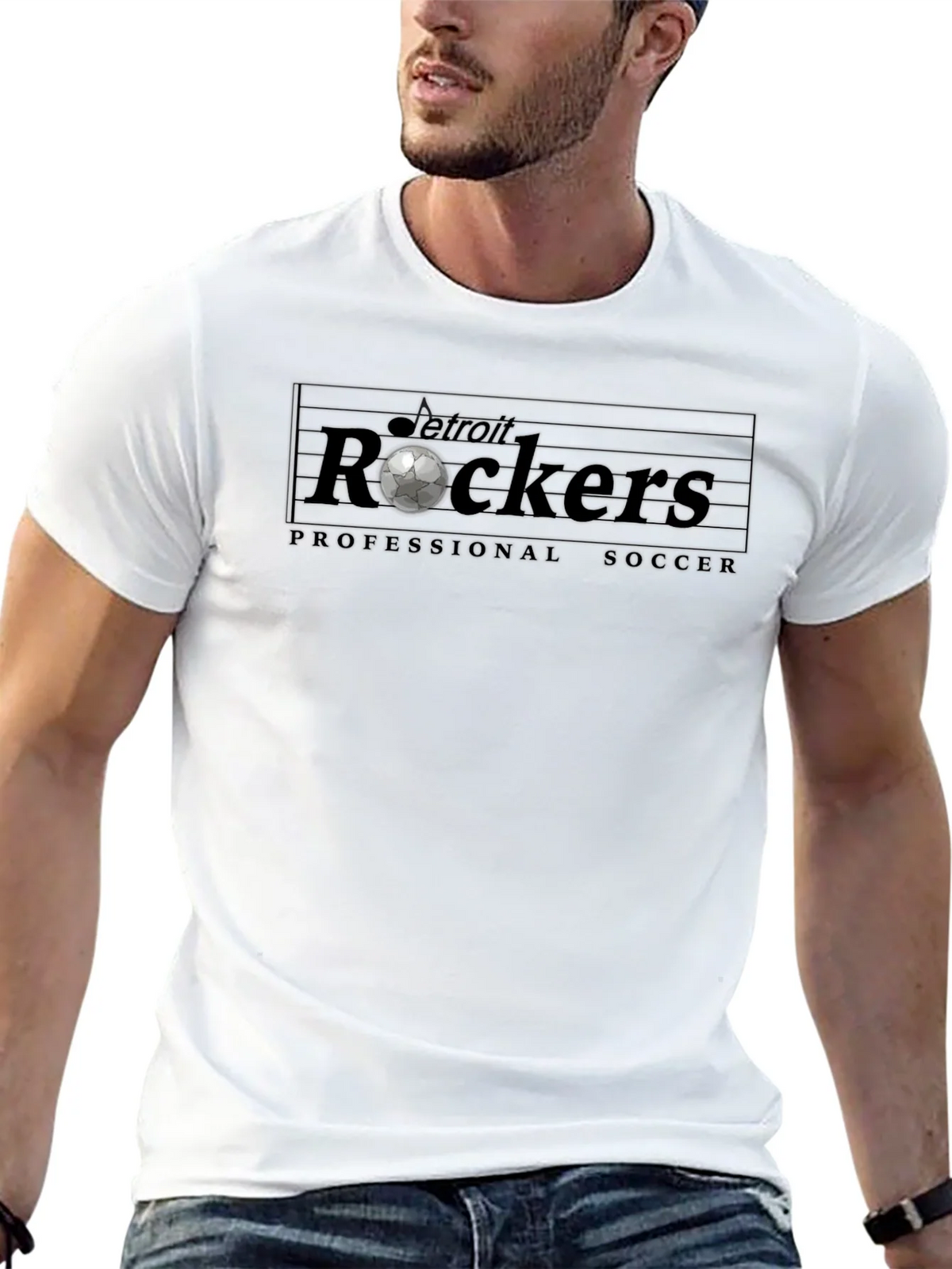 Detroit Rockers Soccer T-Shirt - Black product image 12