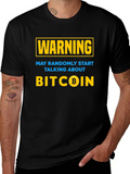 Bitcoin Warning T-Shirt - Crypto Investor Tee product image 1