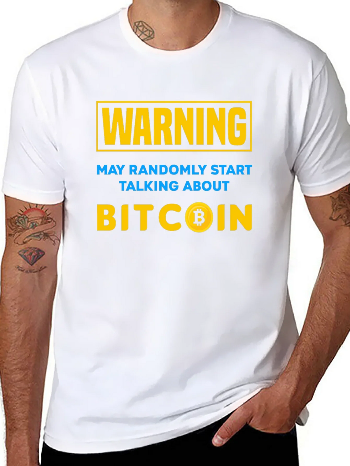 Bitcoin Warning T-Shirt - Crypto Investor Tee product image 7
