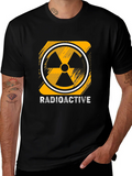 Radioactive Symbol Graphic Print Black T-Shirt product image 1