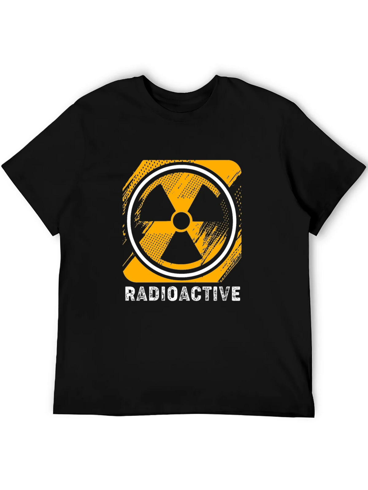 Radioactive Symbol Graphic Print Black T-Shirt product image 5