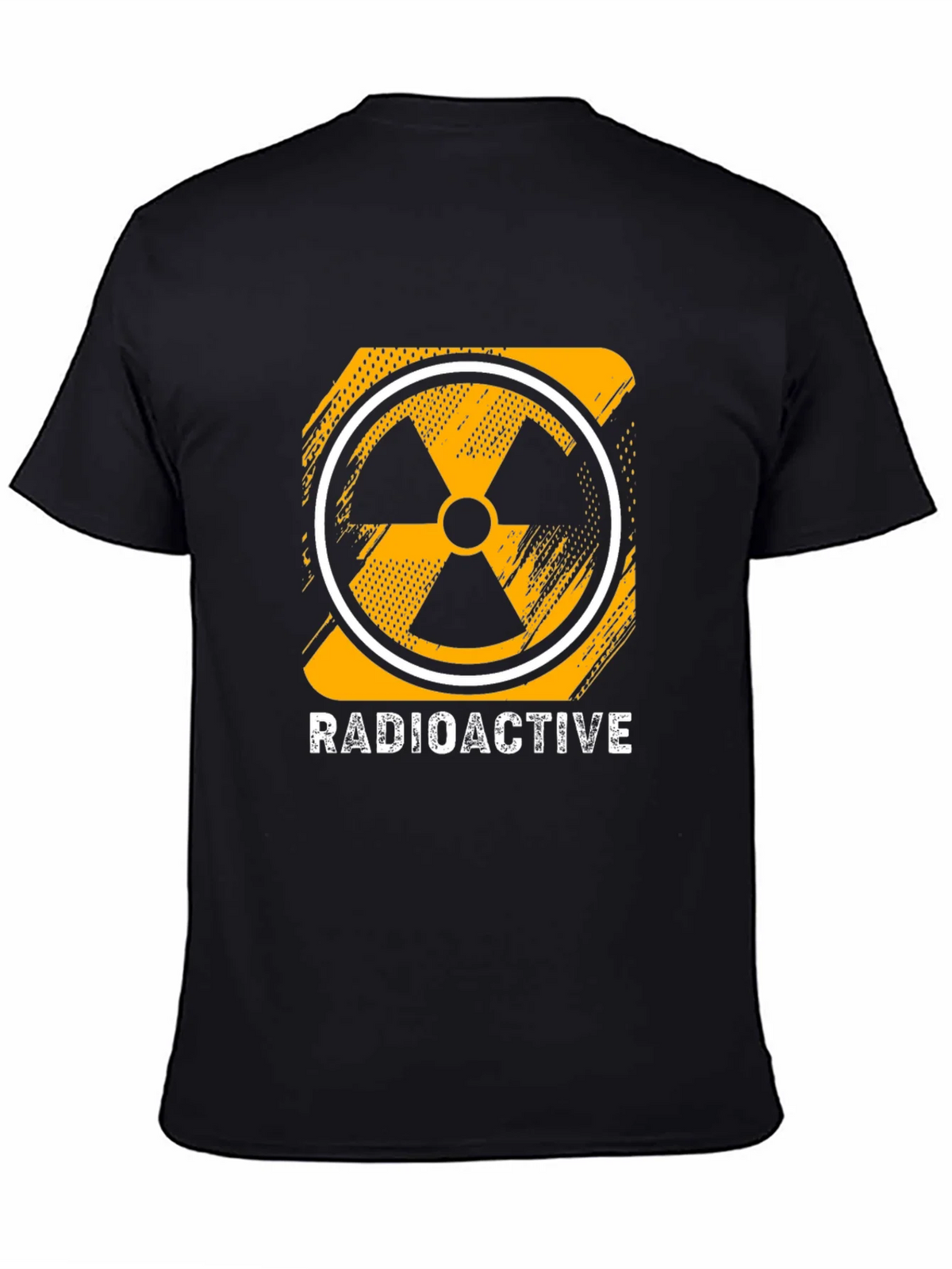Radioactive Symbol Graphic Print Black T-Shirt product image 4