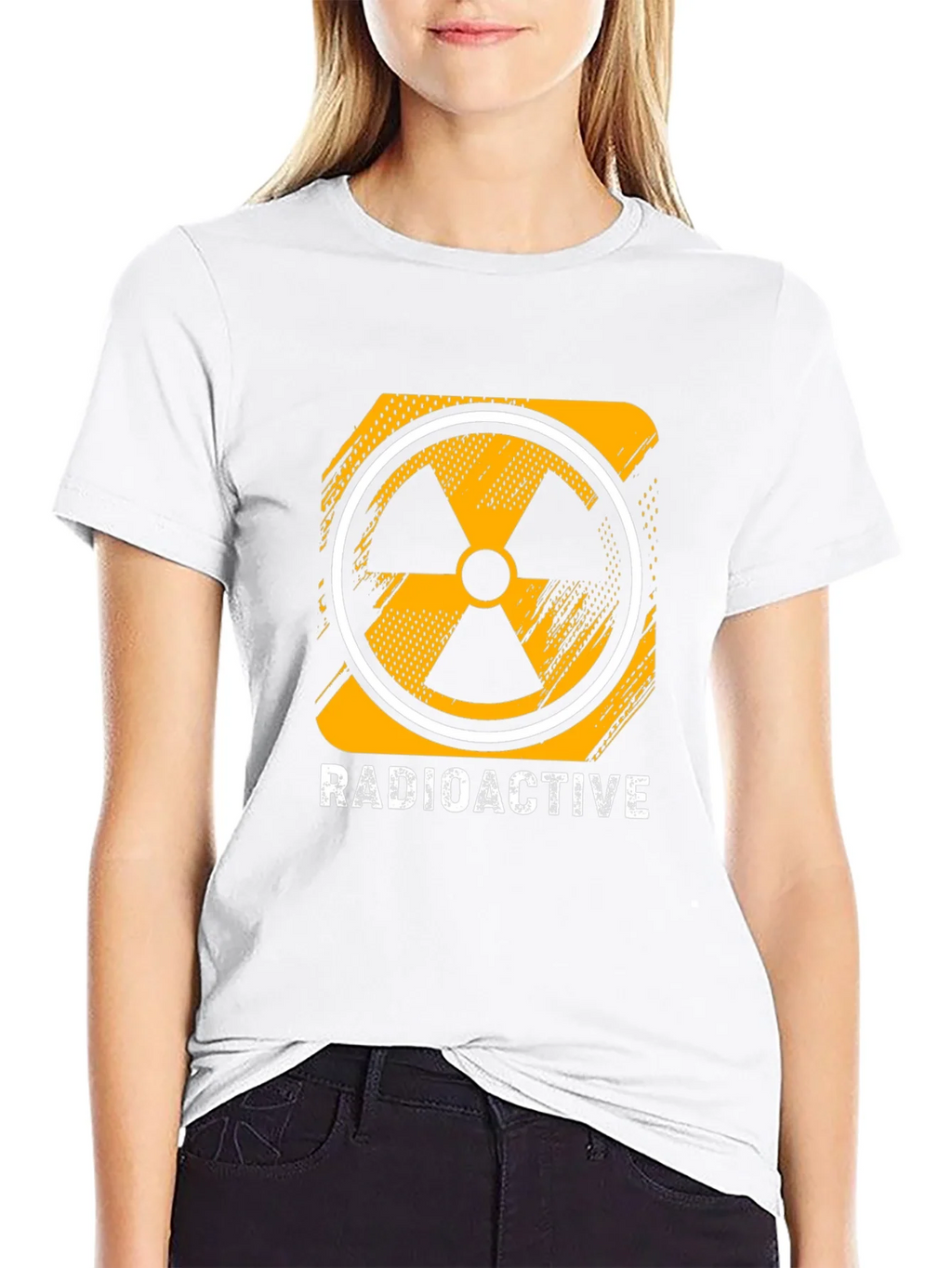 Radioactive Symbol Graphic Print Black T-Shirt product image 8