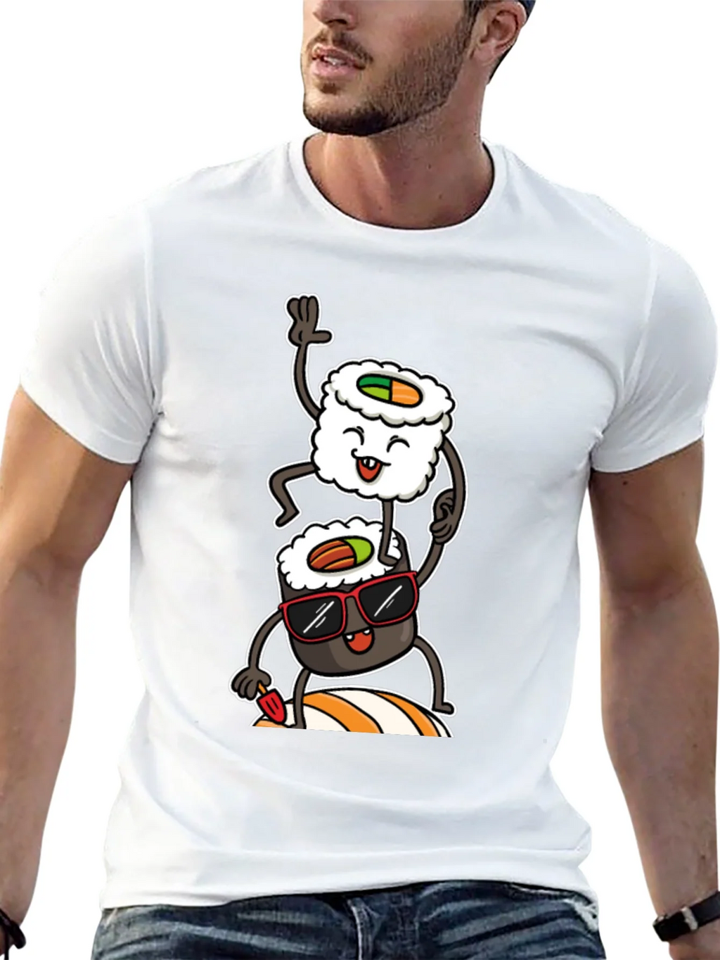 Sushi Stack Graphic Tee - Cool & Casual product image 12