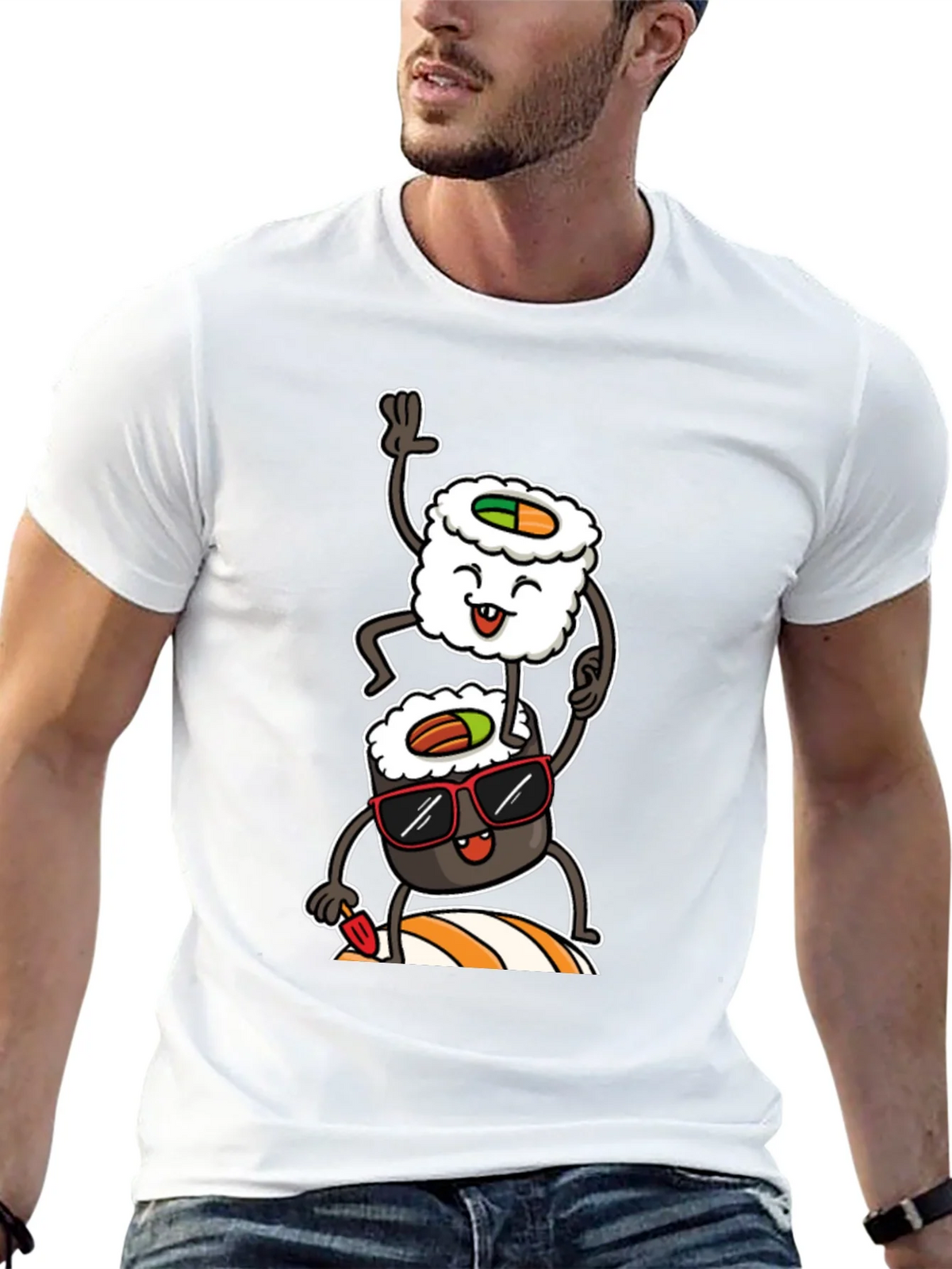 Sushi Stack Graphic Tee - Cool & Casual product image 12