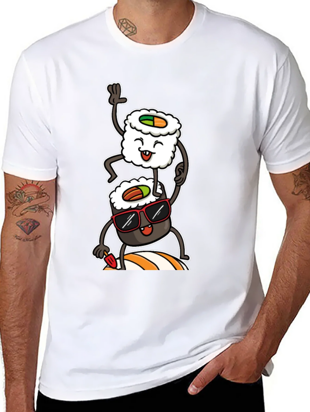 Sushi Stack Graphic Tee - Cool & Casual product image 7