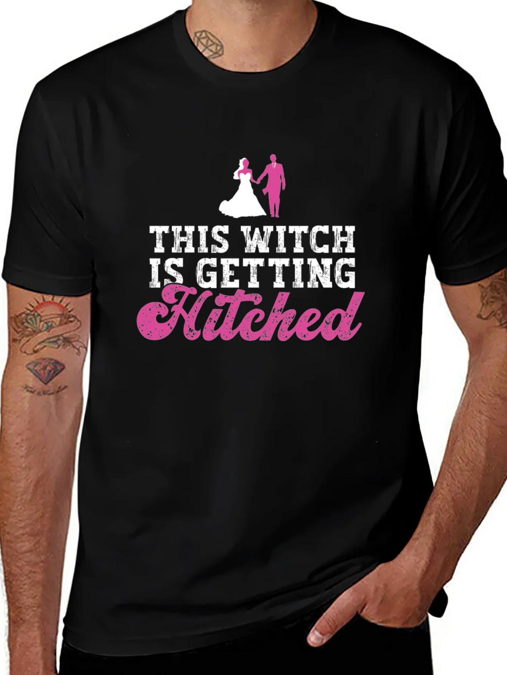 Bride To Be T-Shirt - This Witch Is Getting Hitched product image 1