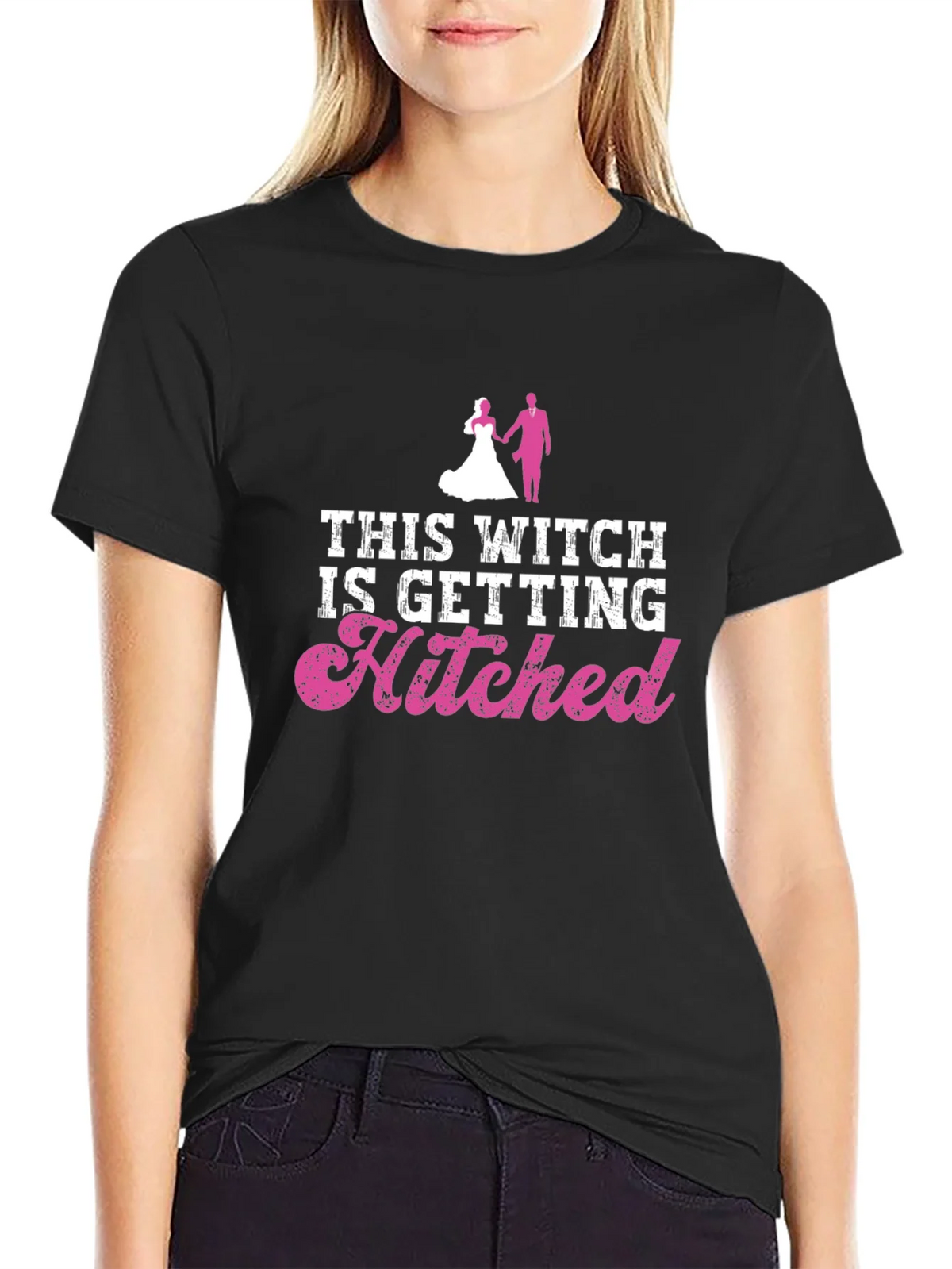 Bride To Be T-Shirt - This Witch Is Getting Hitched product image 2