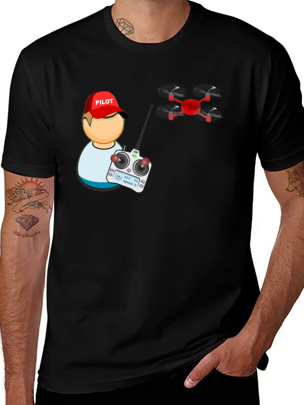Drone Pilot T-Shirt - Fly High! product image 1