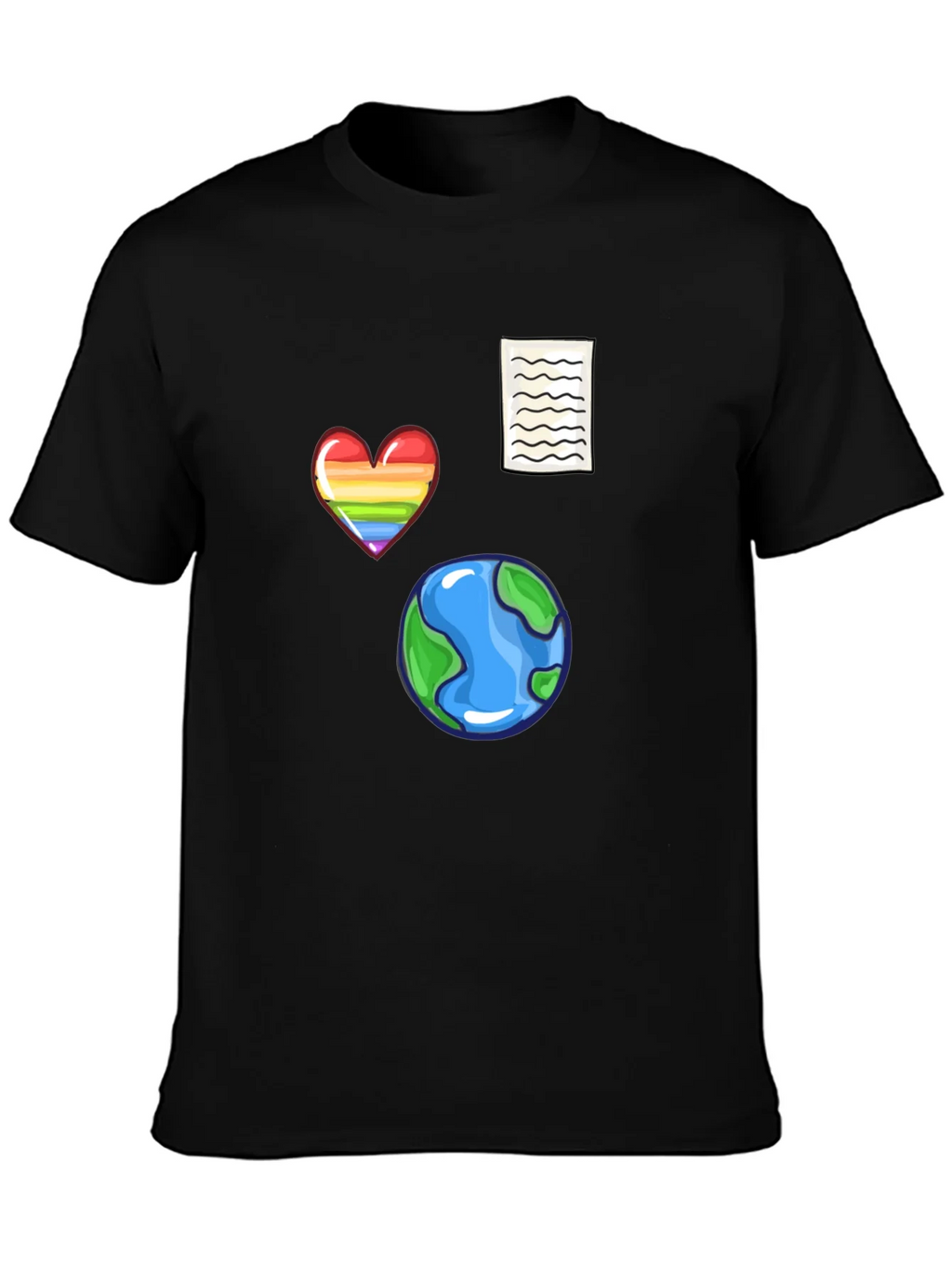Novelty Print Black T-Shirt product image 3