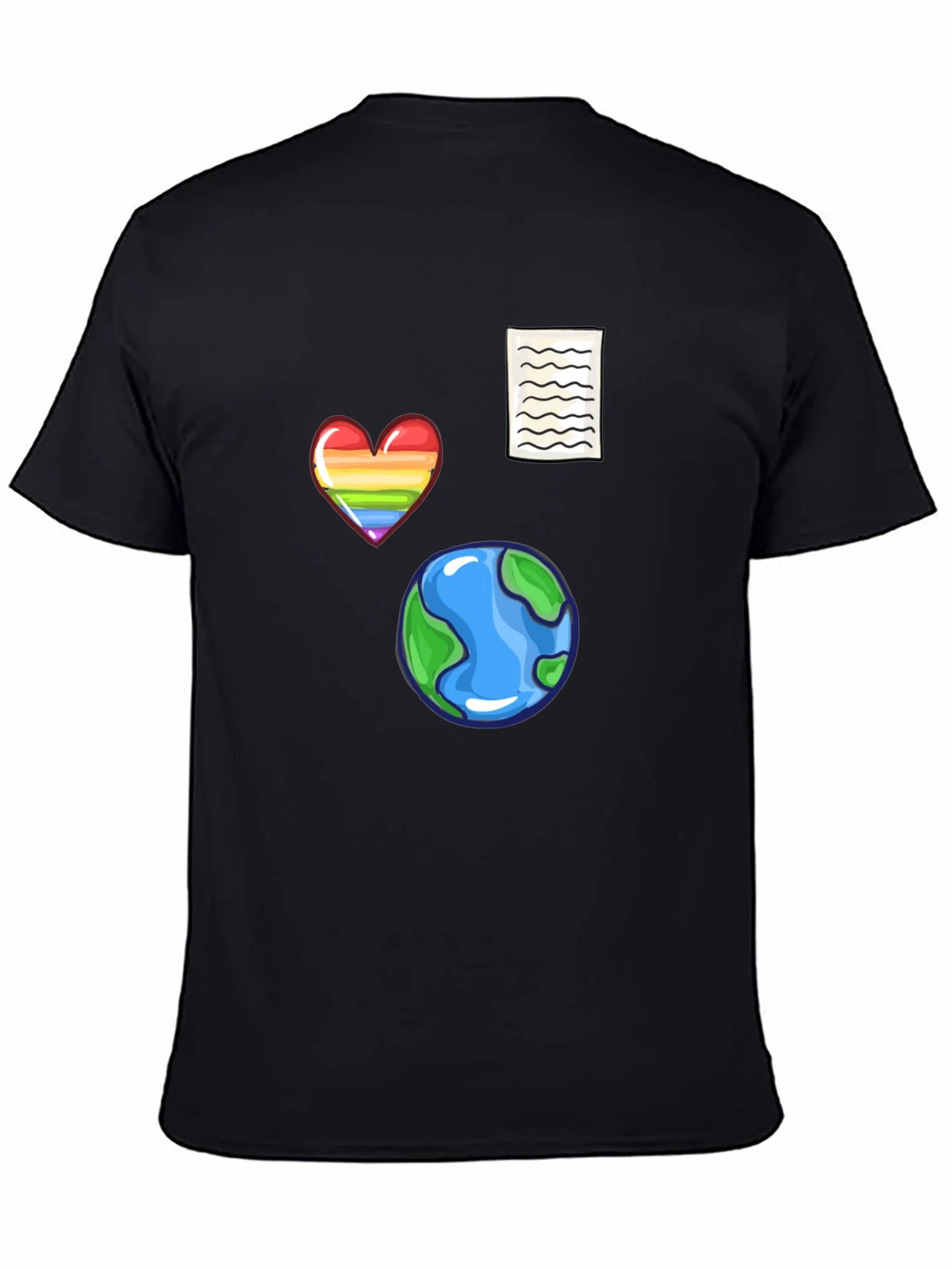 Novelty Print Black T-Shirt product image 4