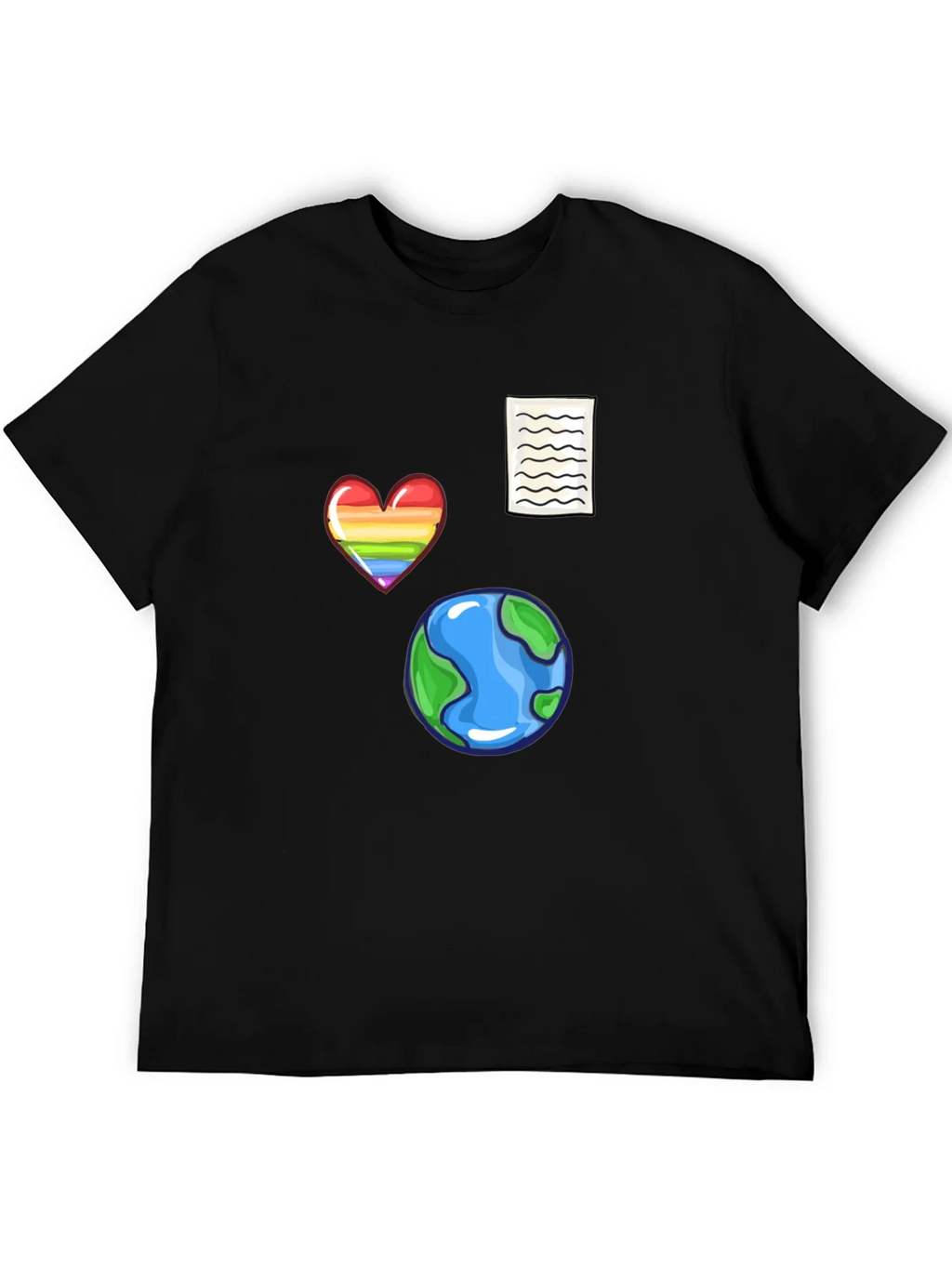 Novelty Print Black T-Shirt product image 5