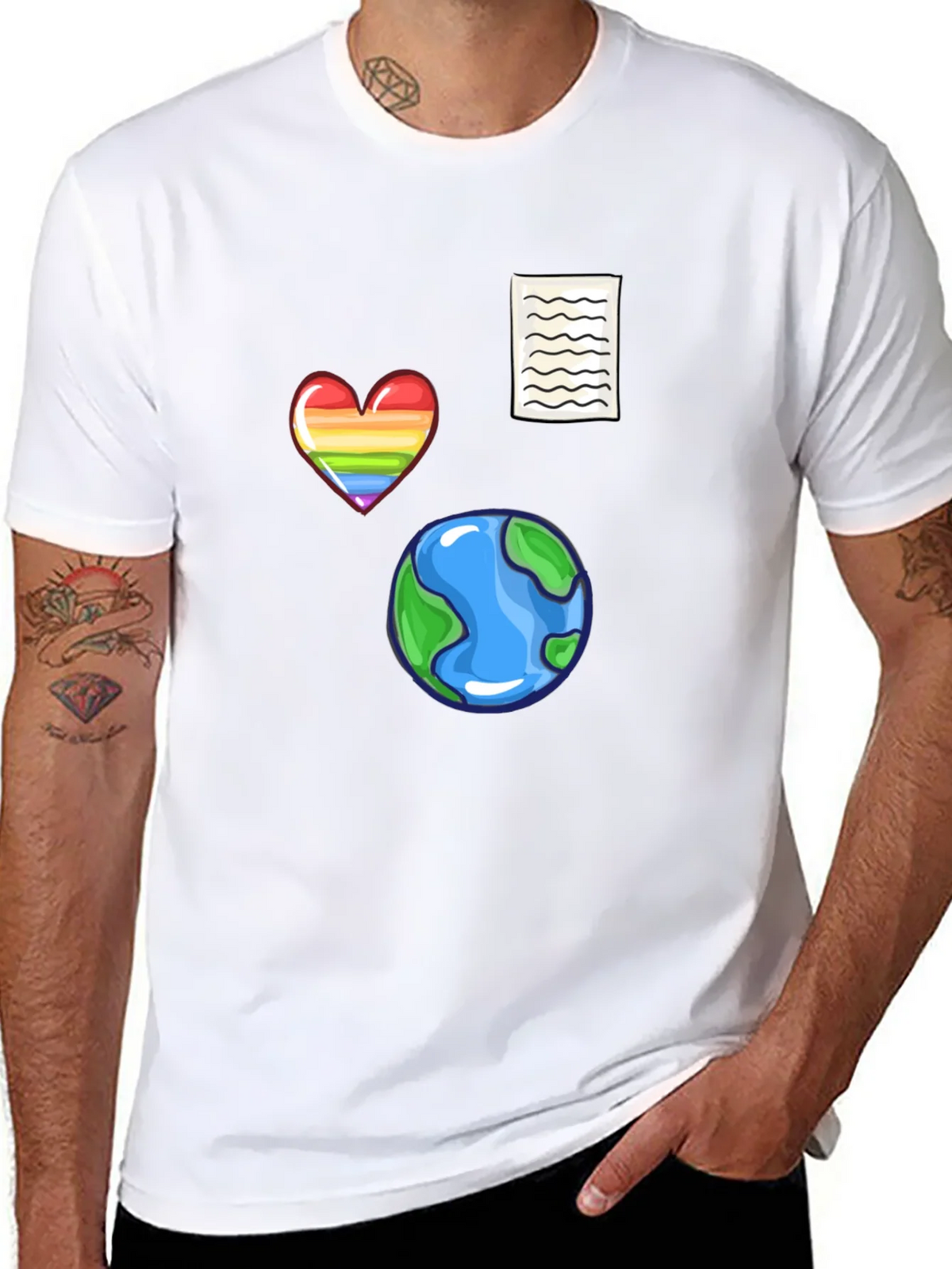 Novelty Print Black T-Shirt product image 7