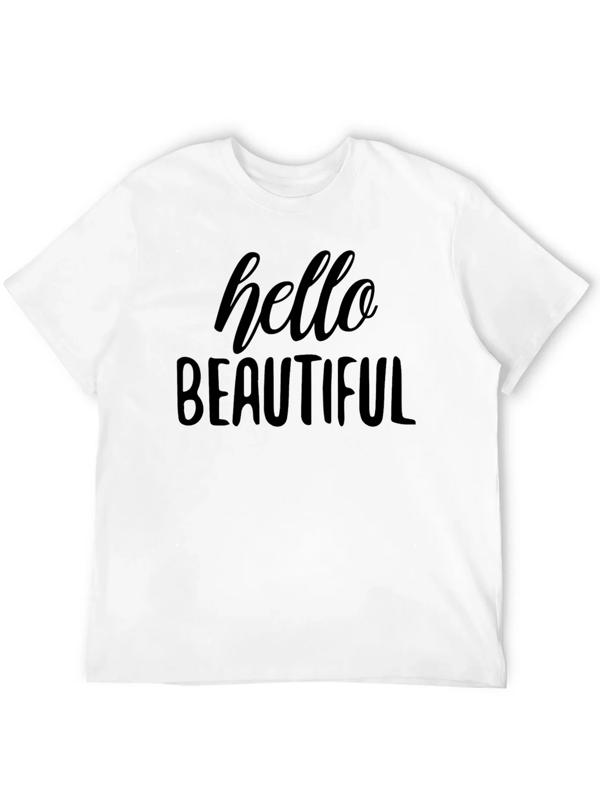 Hello Beautiful Graphic Tee - Soft Cotton Blend product image 3