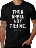 Thou Shall Not Try Me T-Shirt - Funny Novelty Tee product image 1