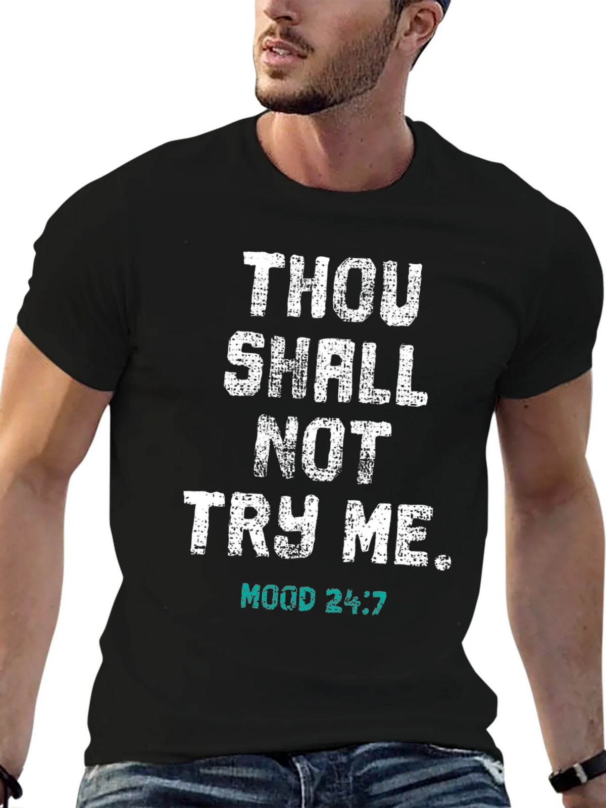 Thou Shall Not Try Me T-Shirt - Funny Novelty Tee product image 9