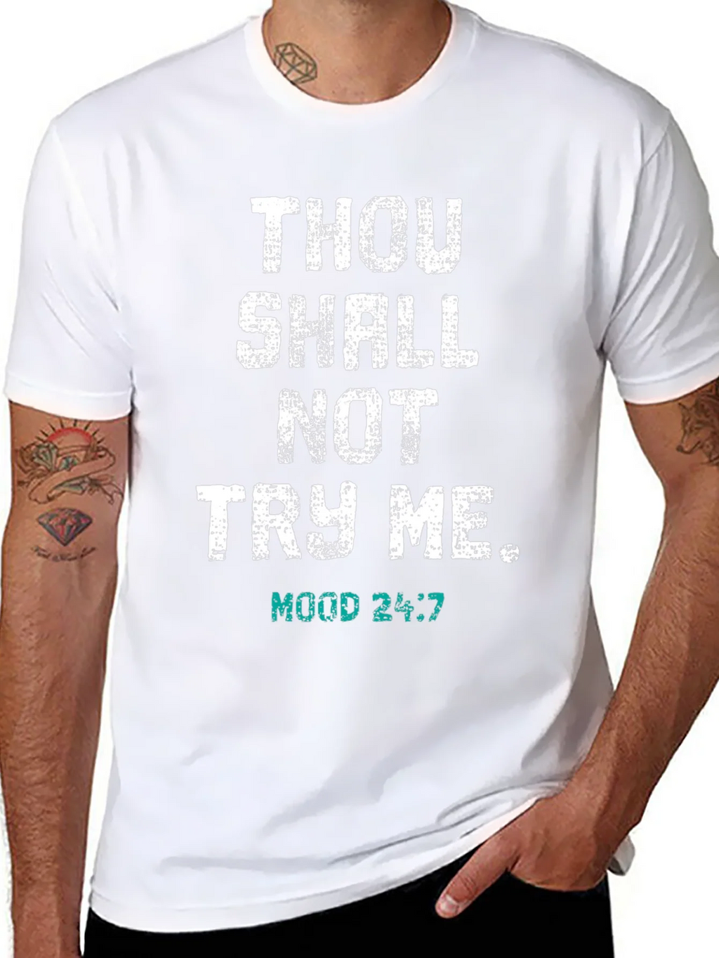 Thou Shall Not Try Me T-Shirt - Funny Novelty Tee product image 10