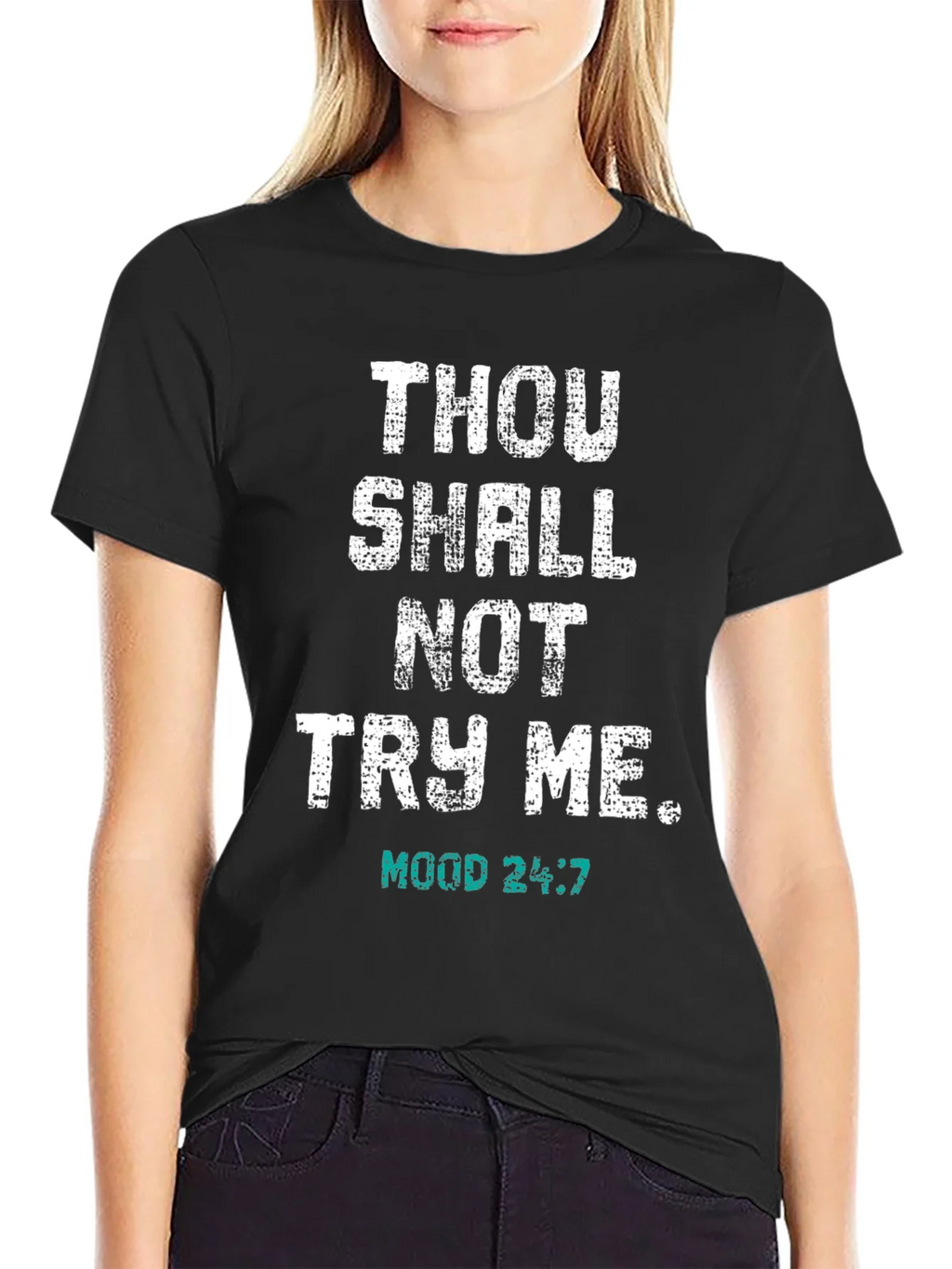 Thou Shall Not Try Me T-Shirt - Funny Novelty Tee product image 5