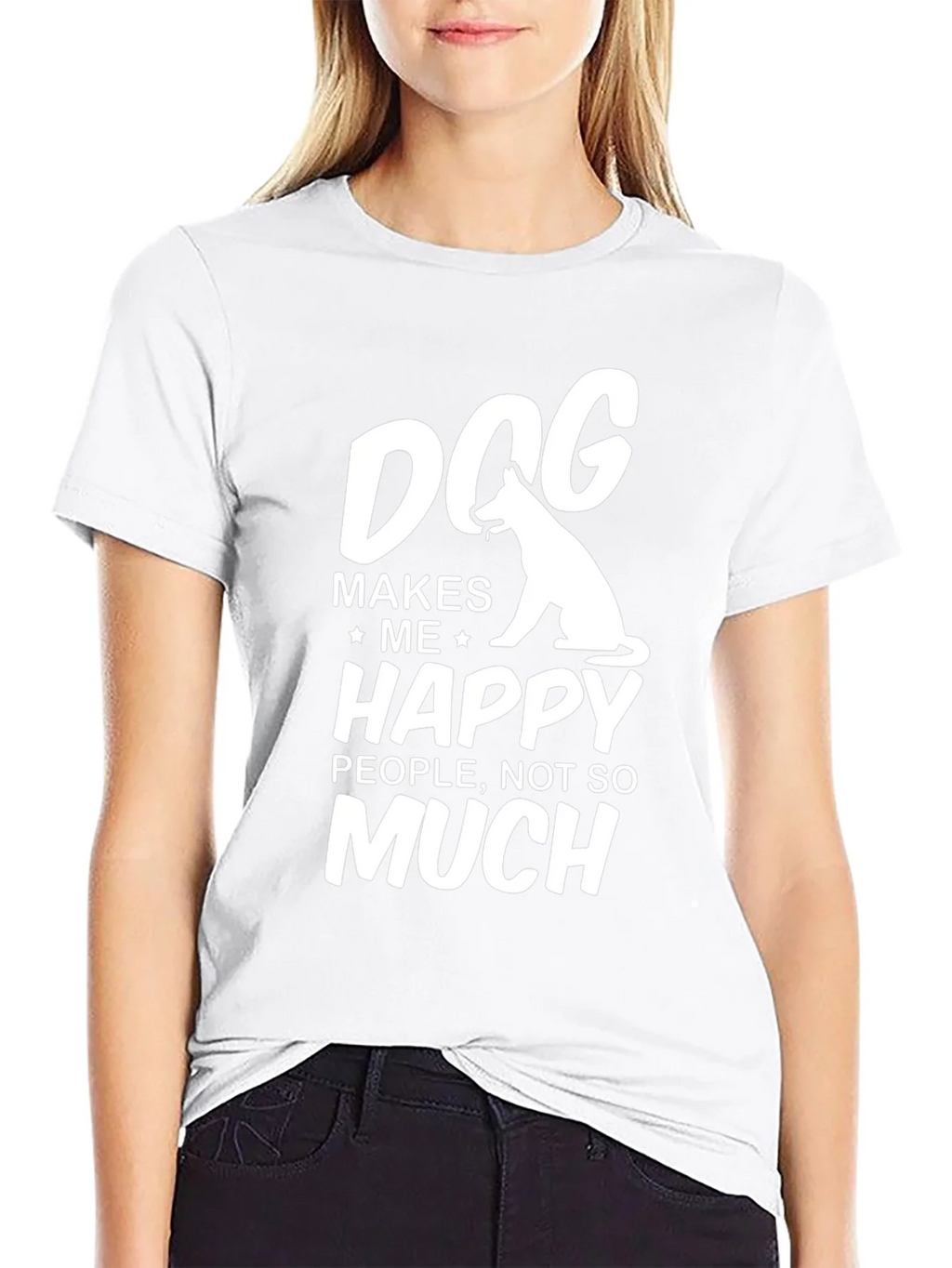 Dog Makes Me Happy T-Shirt product image 11