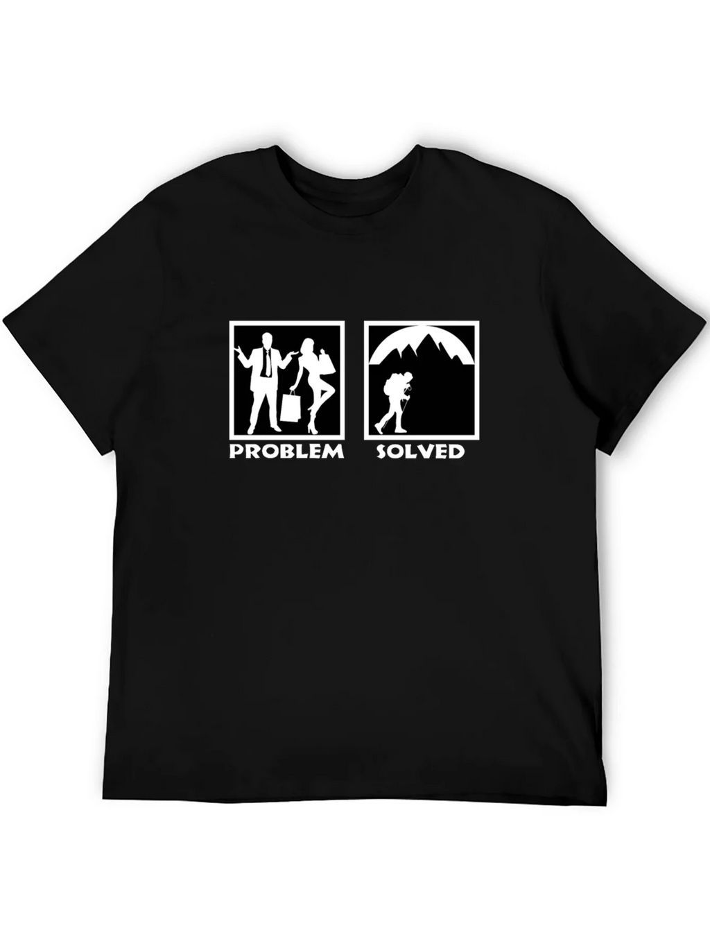 Problem Solved Hiking T-Shirt - Funny Outdoor Tee product image 5