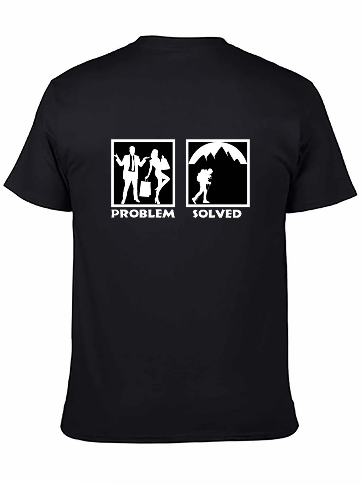 Problem Solved Hiking T-Shirt - Funny Outdoor Tee product image 4