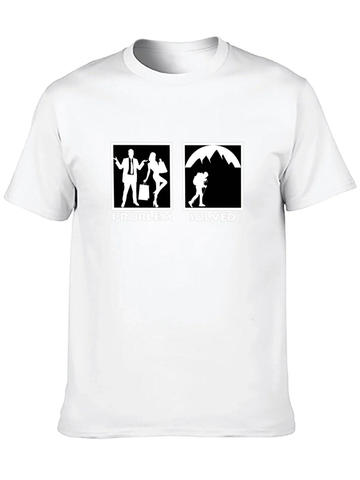 Problem Solved Hiking T-Shirt - Funny Outdoor Tee product image 9
