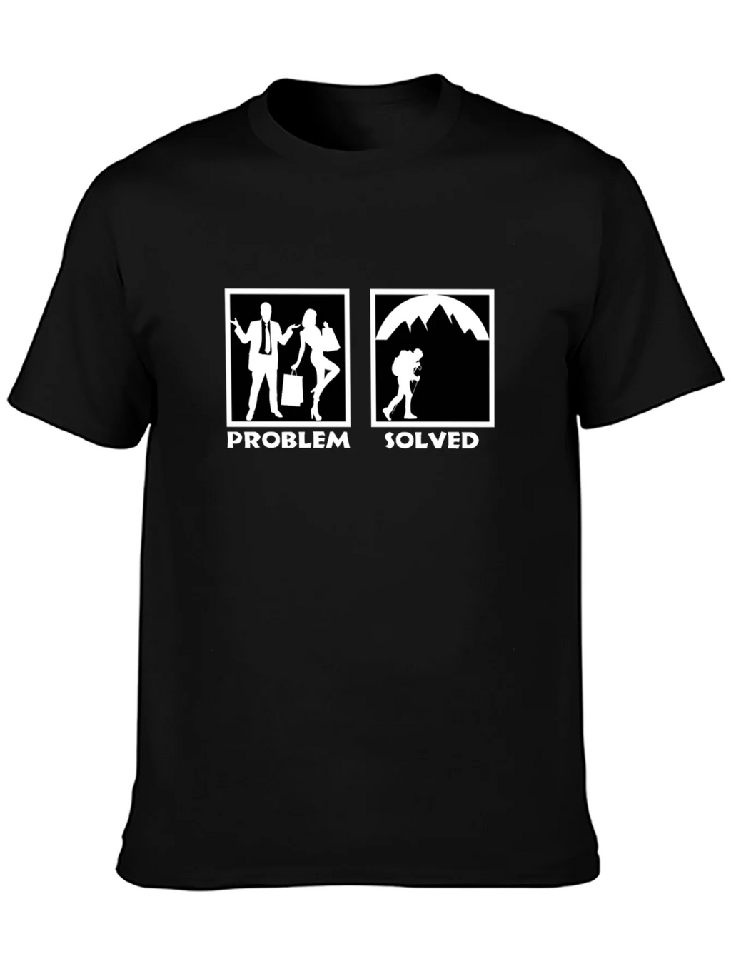 Problem Solved Hiking T-Shirt - Funny Outdoor Tee product image 3