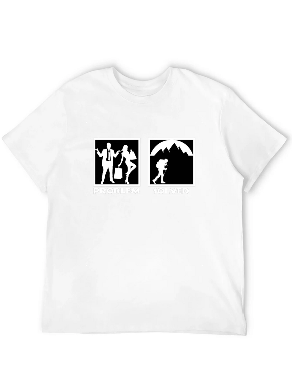 Problem Solved Hiking T-Shirt - Funny Outdoor Tee product image 11