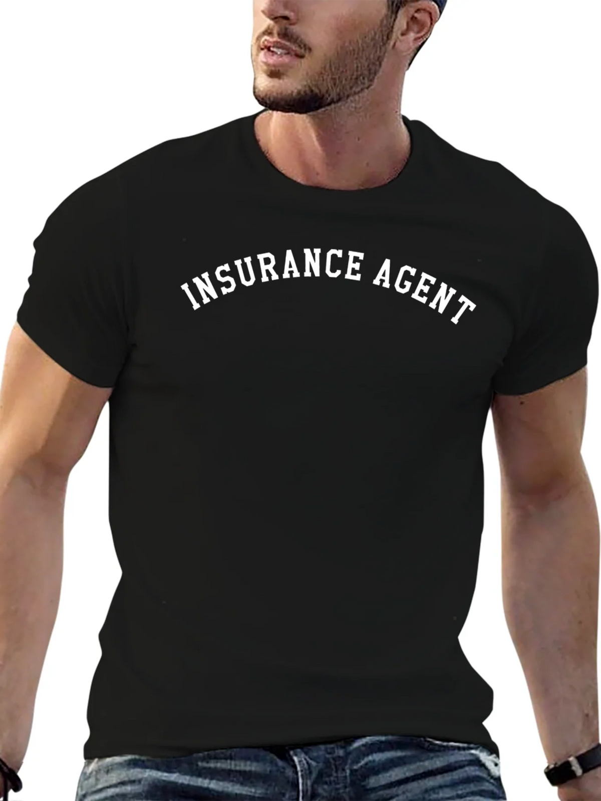 Insurance Agent T-Shirt - Classic Black Tee product image 9