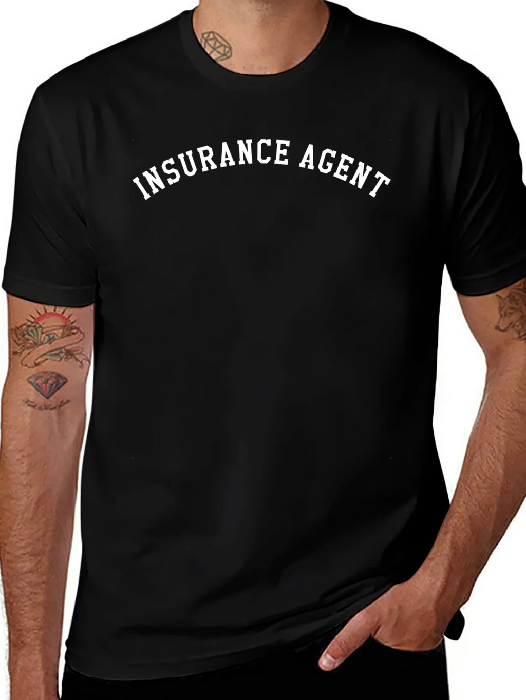 Insurance Agent T-Shirt - Classic Black Tee product image 1