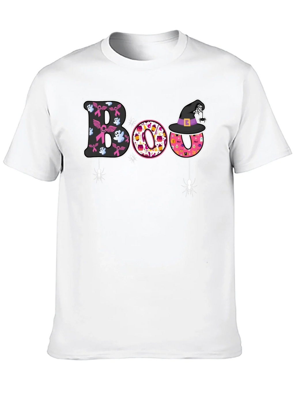 Boo Halloween Graphic Tee - Breast Cancer Awareness product image 9