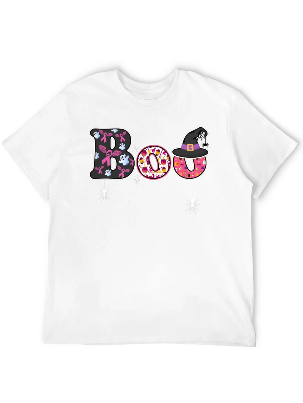 Boo Halloween Graphic Tee - Breast Cancer Awareness product image 11