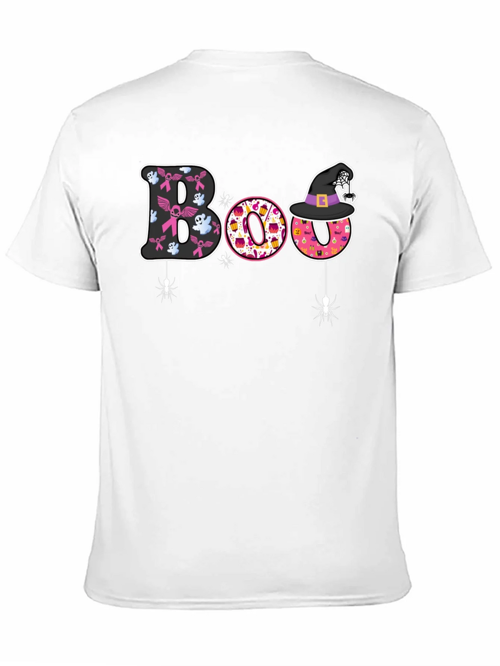 Boo Halloween Graphic Tee - Breast Cancer Awareness product image 10