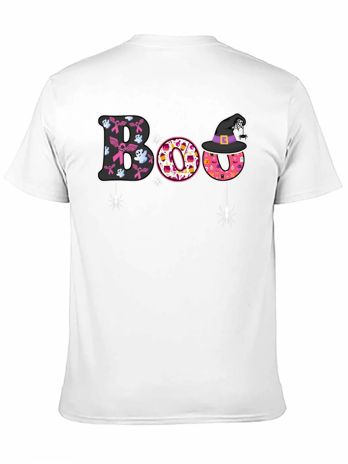Boo Halloween Graphic Tee - Breast Cancer Awareness product image 10