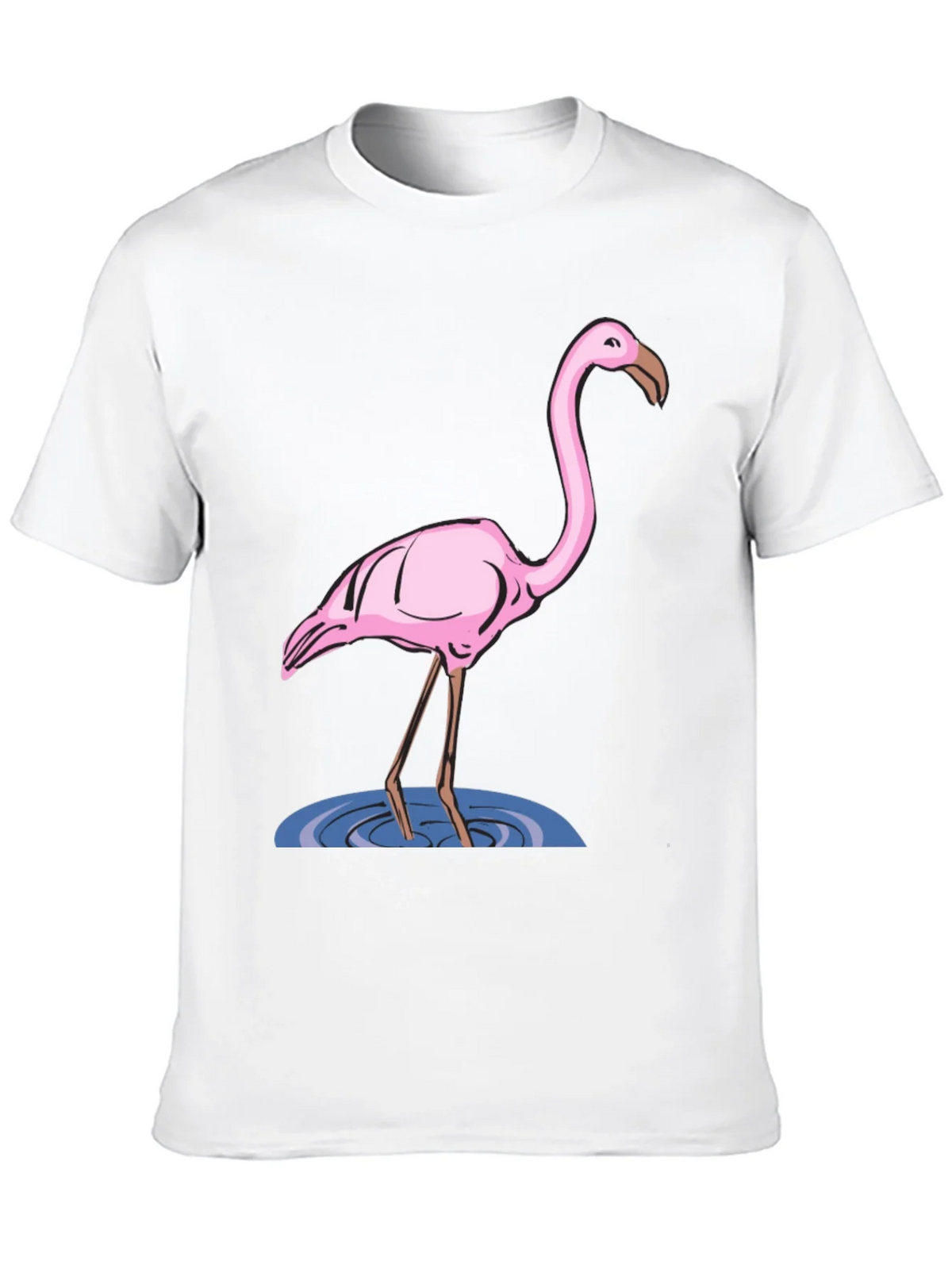Flamingo Graphic Tee - Black Cotton T-Shirt product image 9