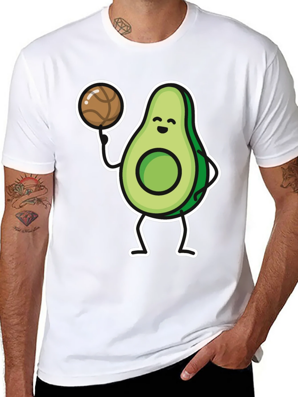 Avocado Basketball Player Graphic T-Shirt product image 7