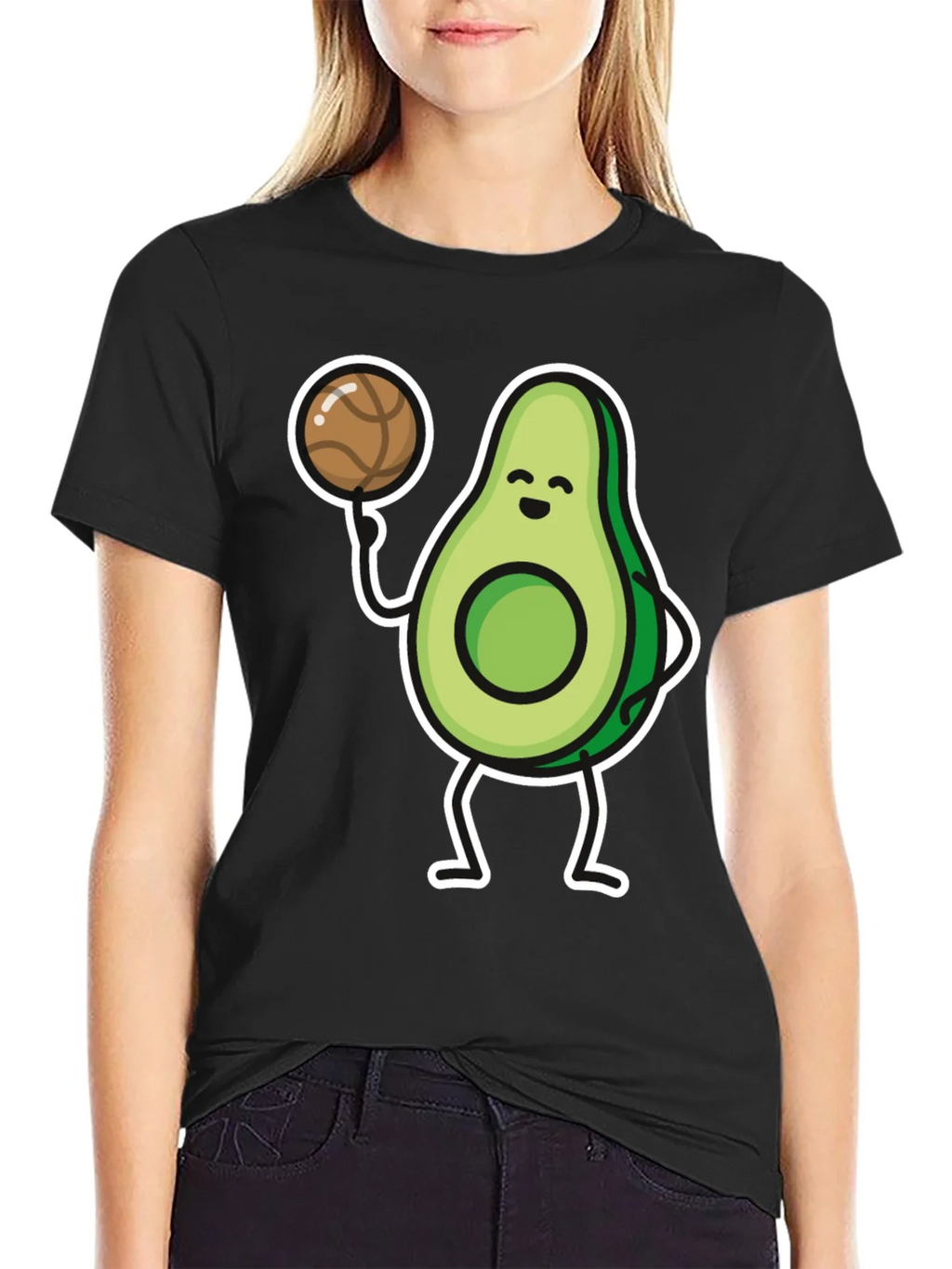Avocado Basketball Player Graphic T-Shirt product image 2