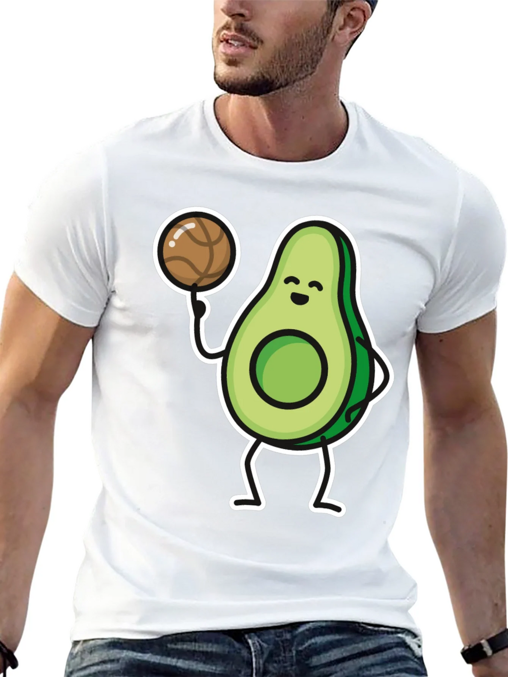 Avocado Basketball Player Graphic T-Shirt product image 12
