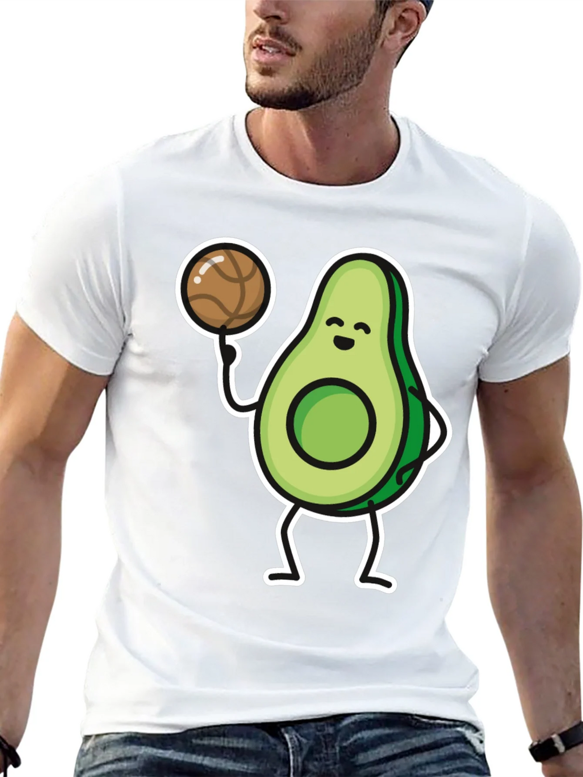 Avocado Basketball Player Graphic T-Shirt product image 12