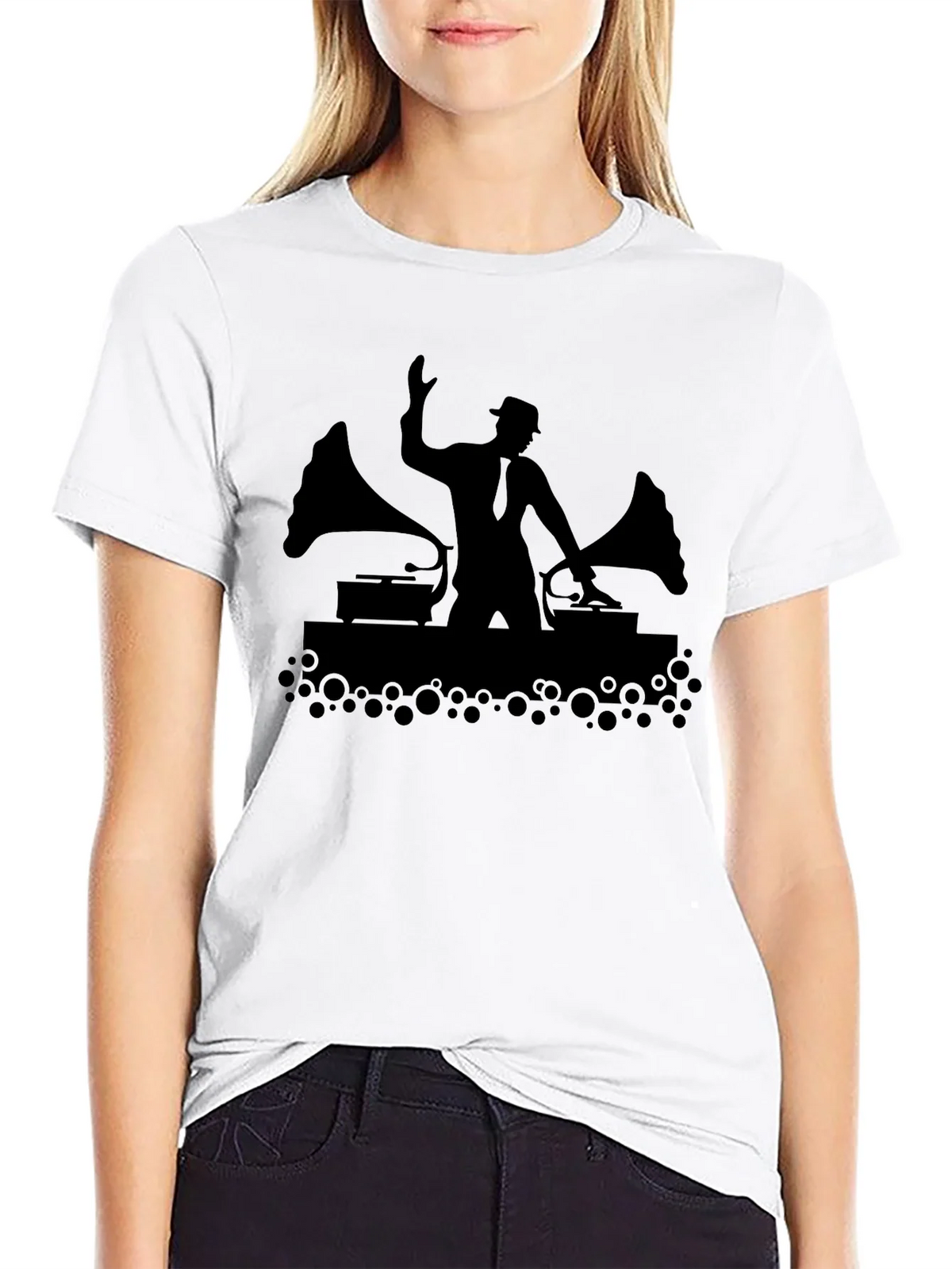 DJ Silhouette Black T-Shirt - Music Lover Tee product image 11