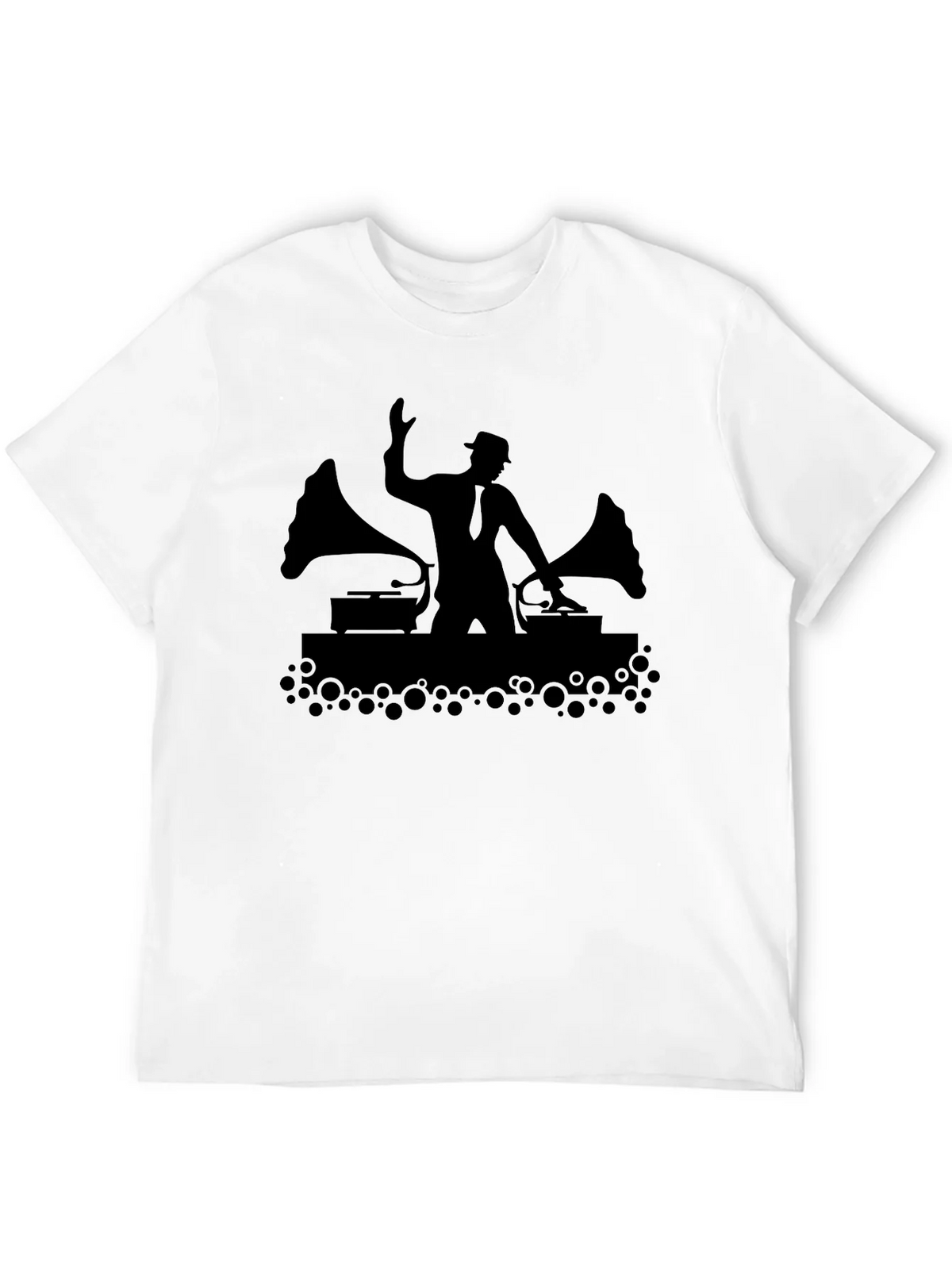 DJ Silhouette Black T-Shirt - Music Lover Tee product image 3