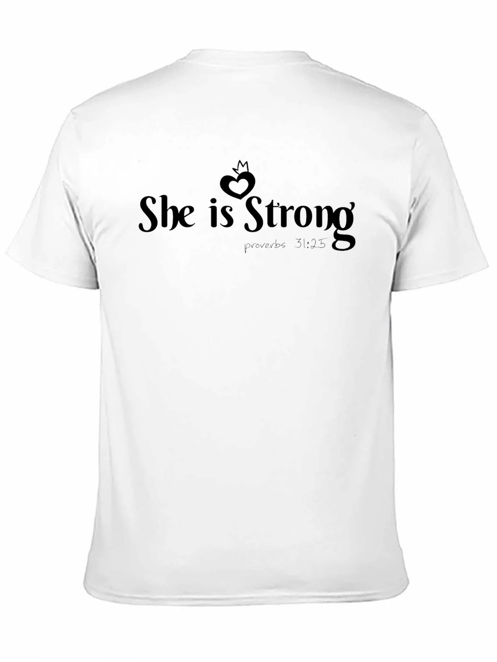 She is Strong T-Shirt Proverbs 31:25 Christian Faith product image 2