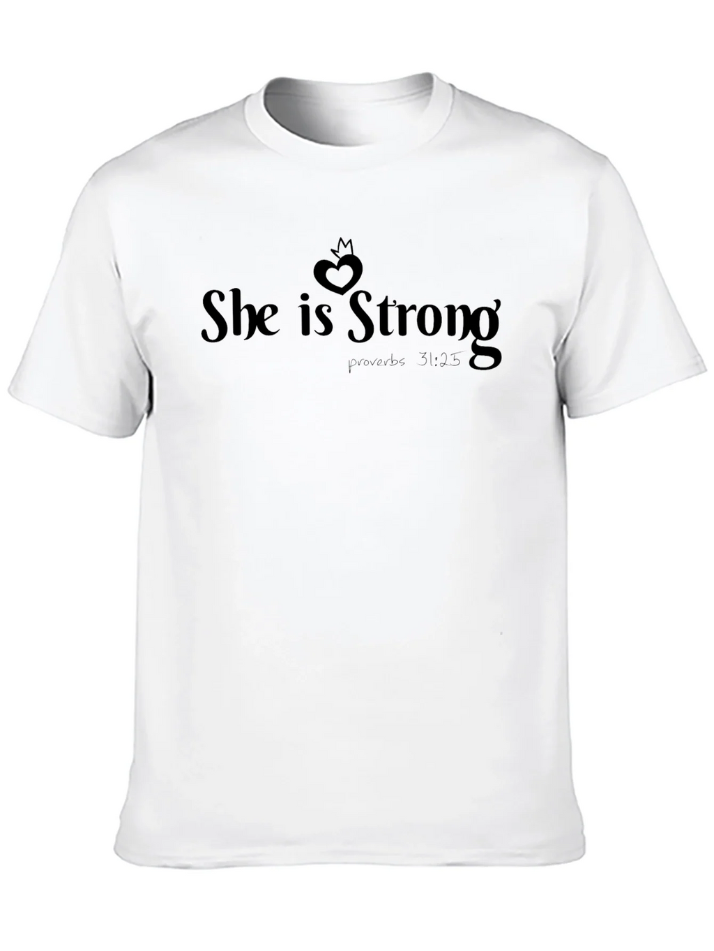 She is Strong T-Shirt Proverbs 31:25 Christian Faith product image 12