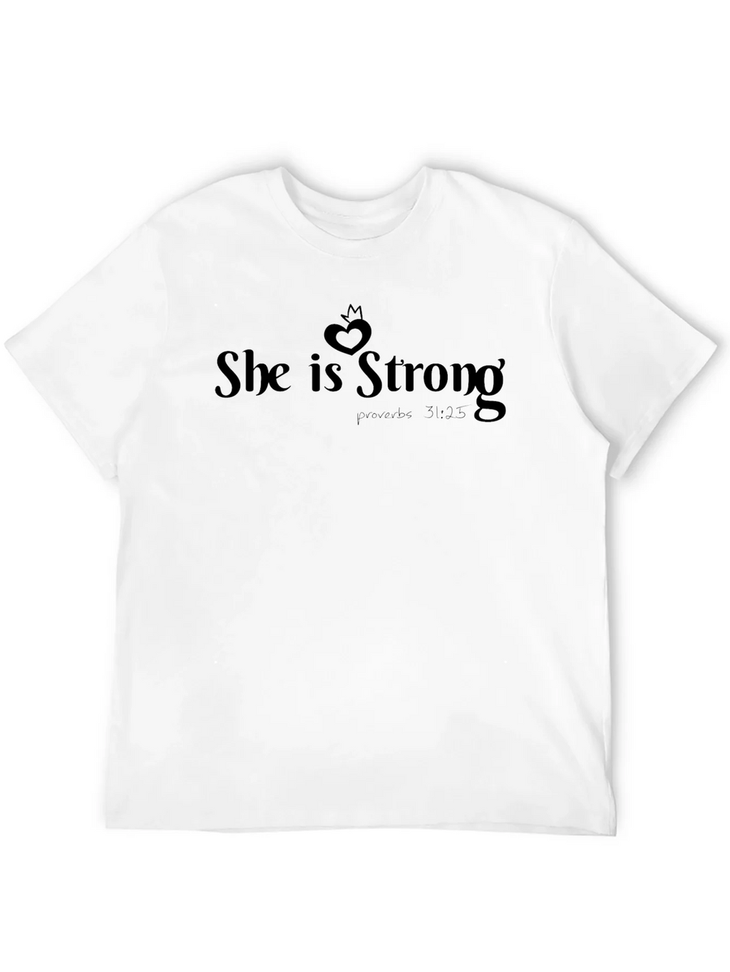 She is Strong T-Shirt Proverbs 31:25 Christian Faith product image 3