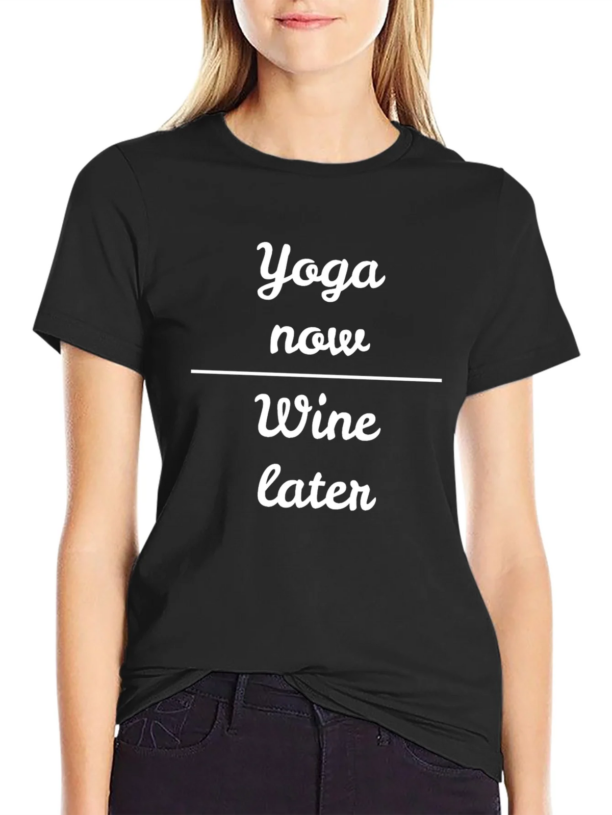 Yoga Now Wine Later T-Shirt product image 2