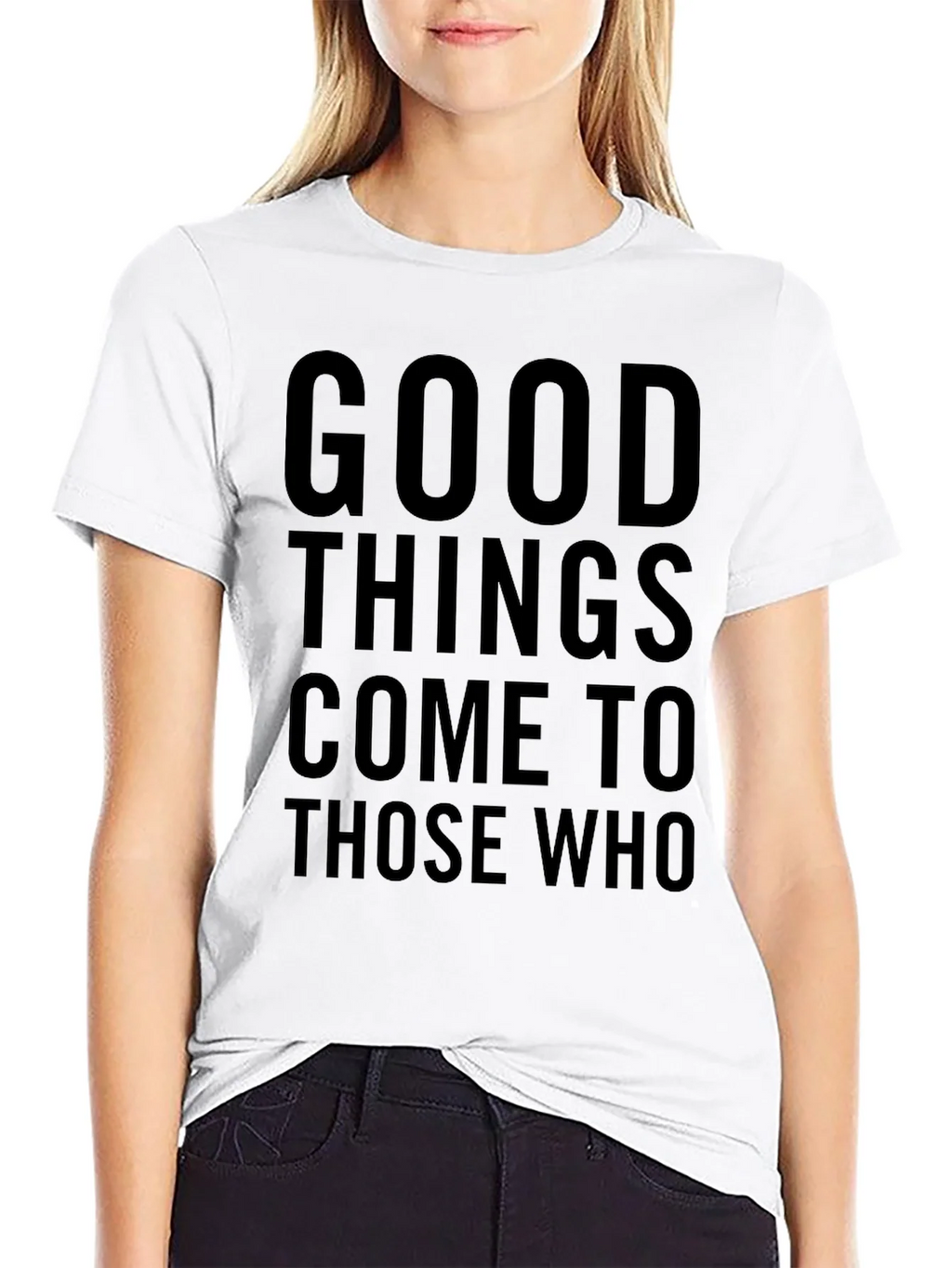 Good Things Come to Those Who Graphic Tee - Black product image 8