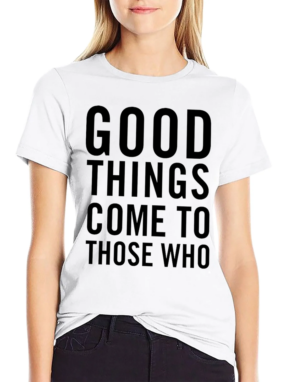Good Things Come to Those Who Graphic Tee - Black product image 8