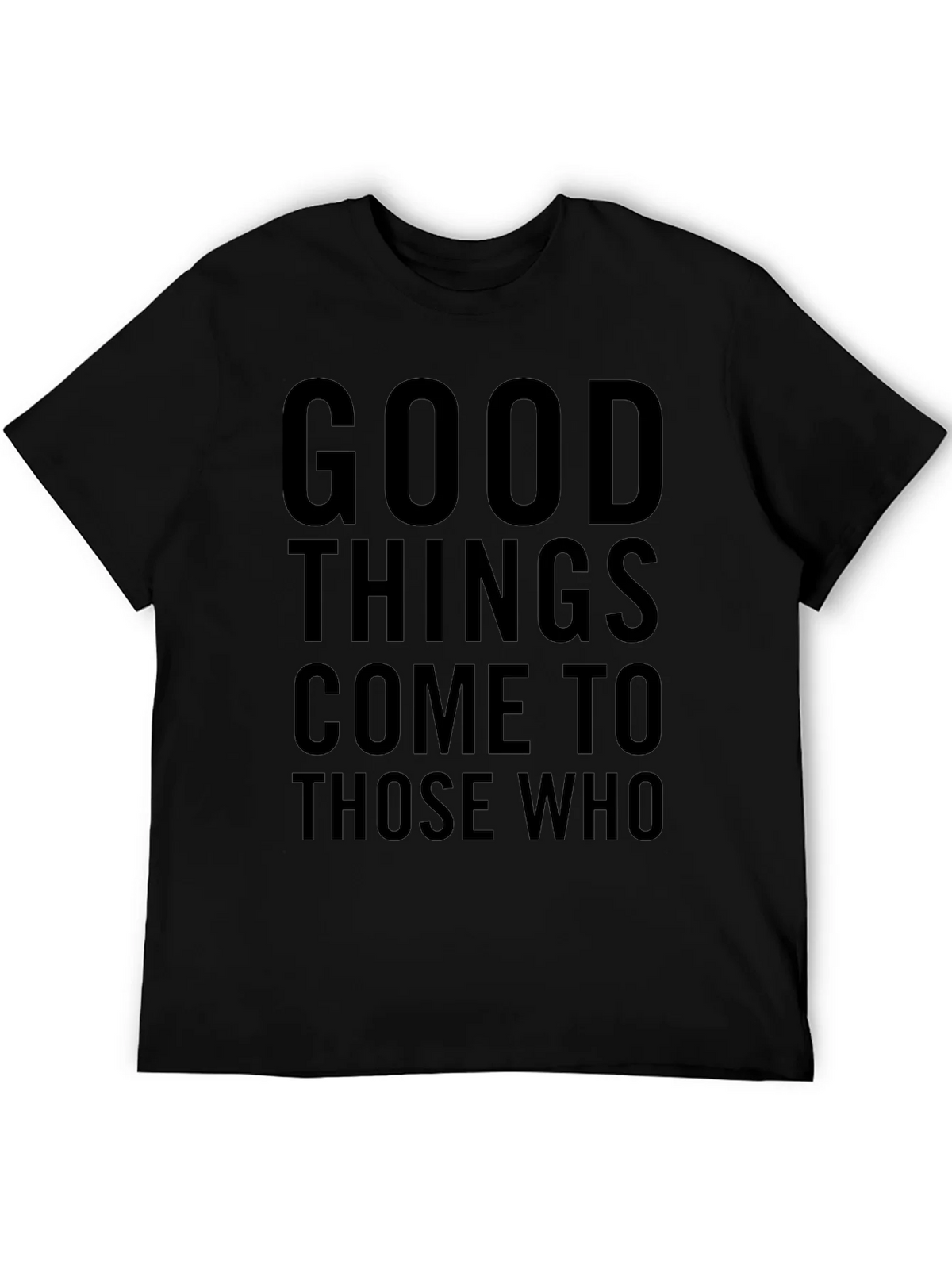 Good Things Come to Those Who Graphic Tee - Black product image 5